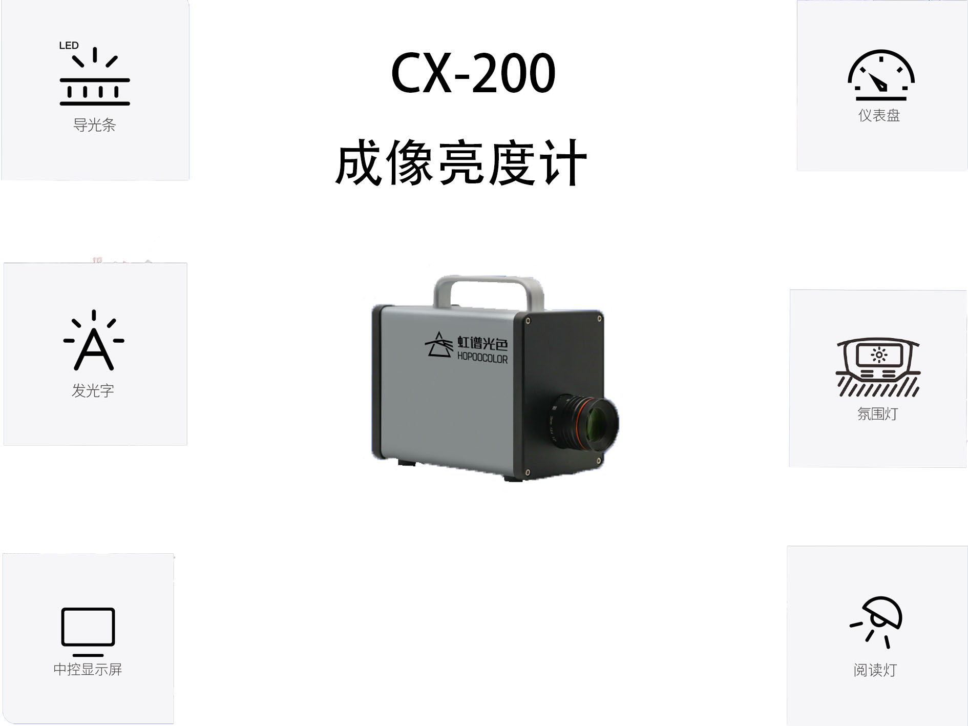 CX-200(230万像素)成像亮度计 CX-200(230万像素)成像亮度计